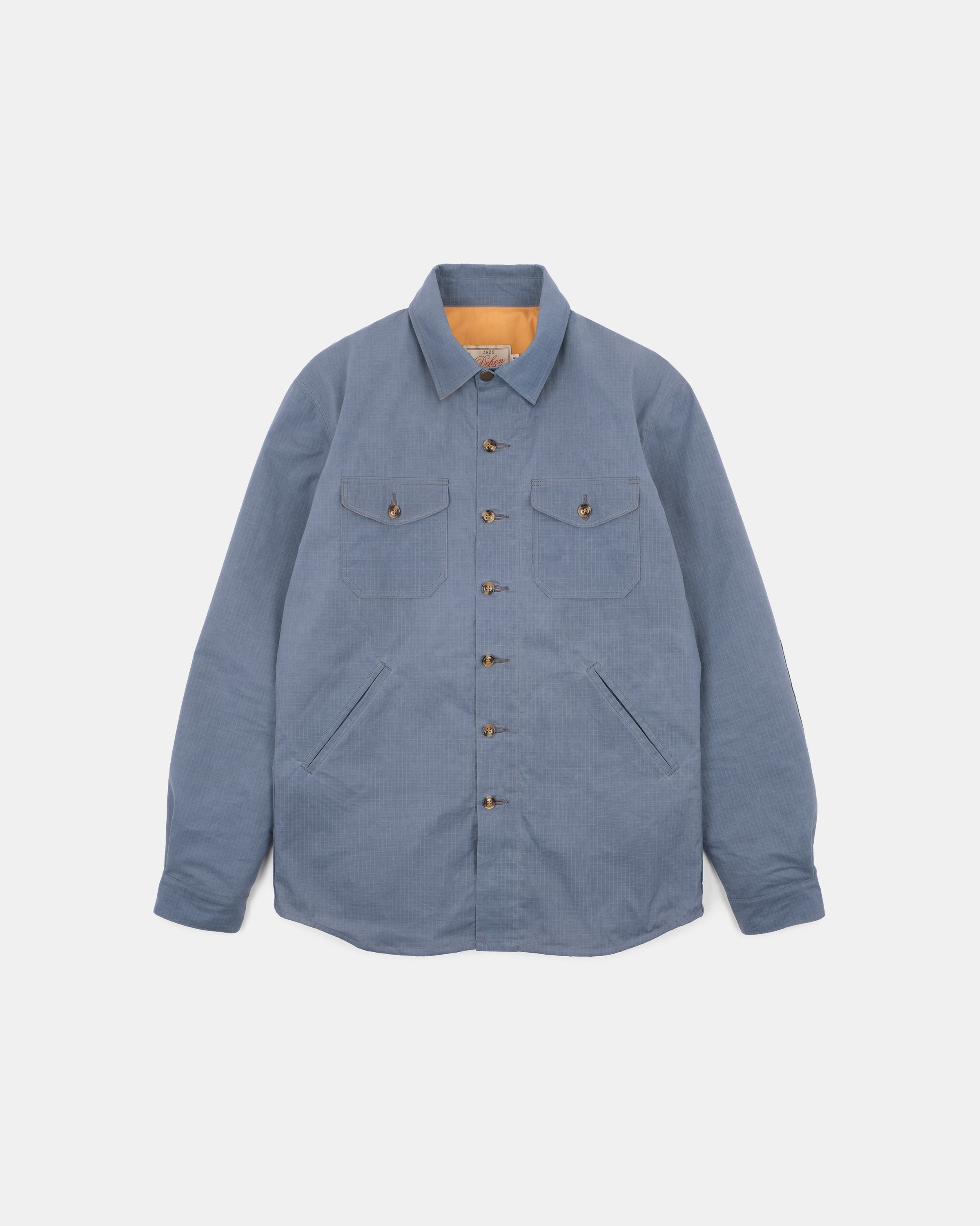 Crissman Overshirt - Faded Blue Dry Waxed Rip Stop