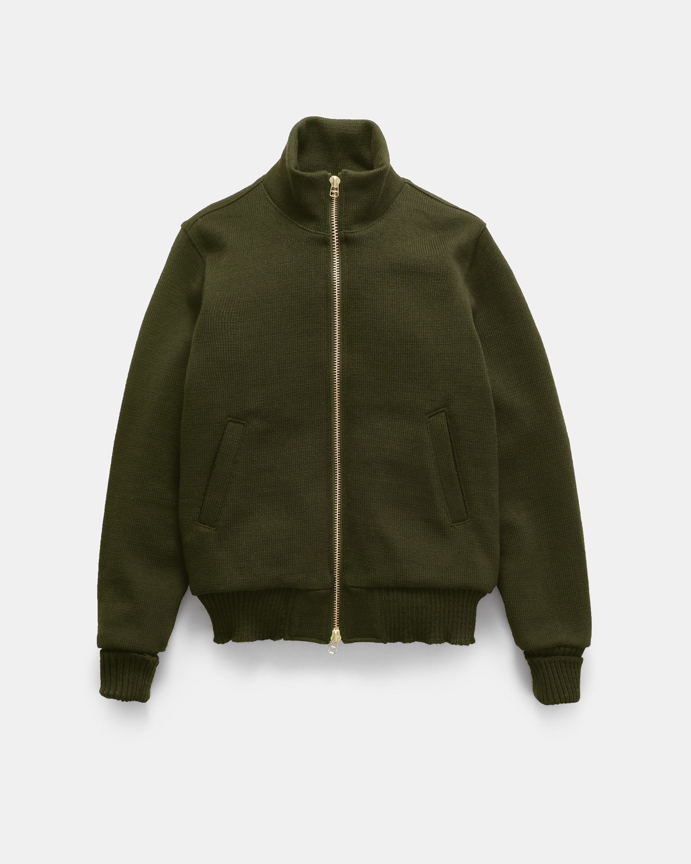 Full-Throttle Moto-Sweater - Loden