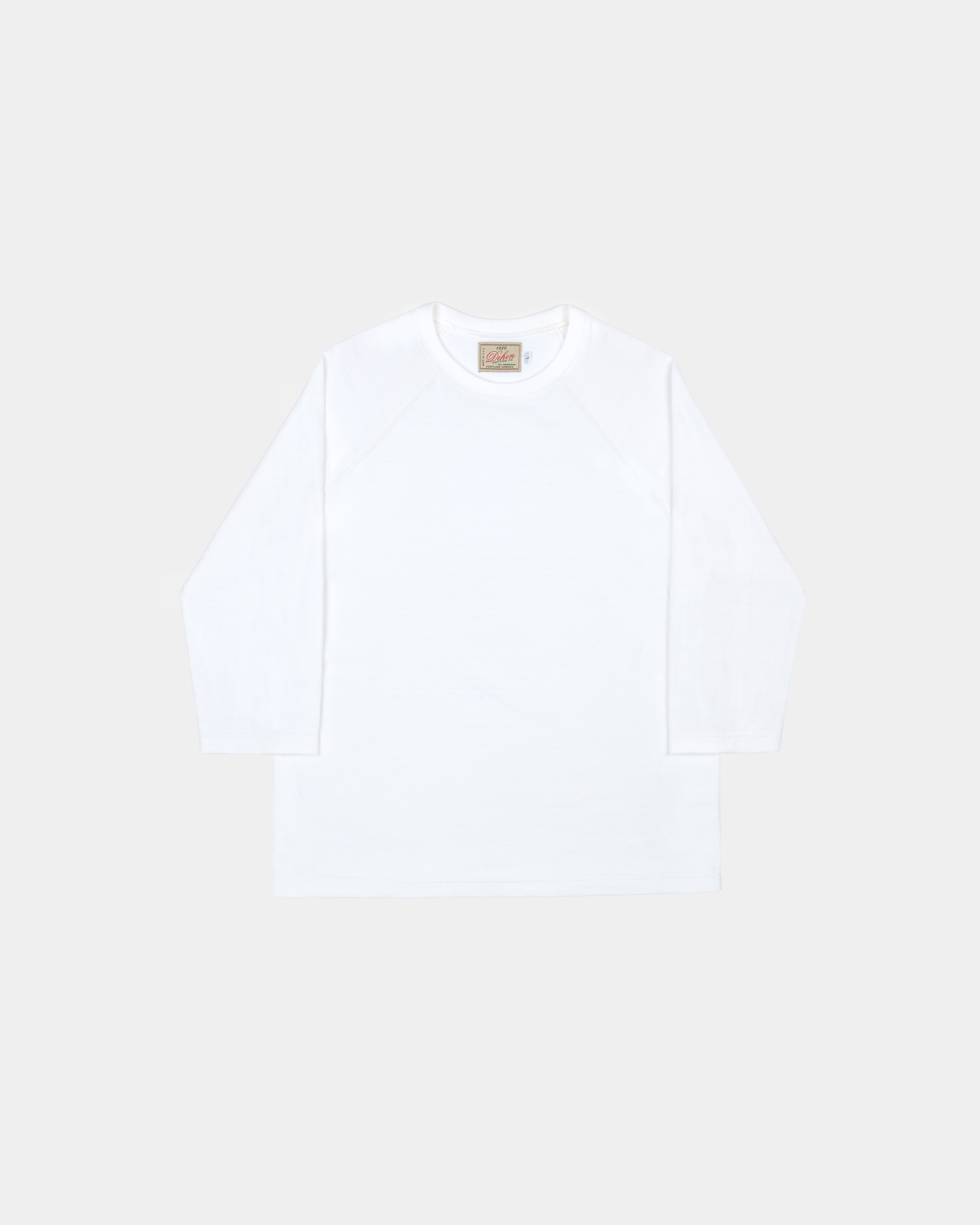 Heavy Duty Baseball Tee - White