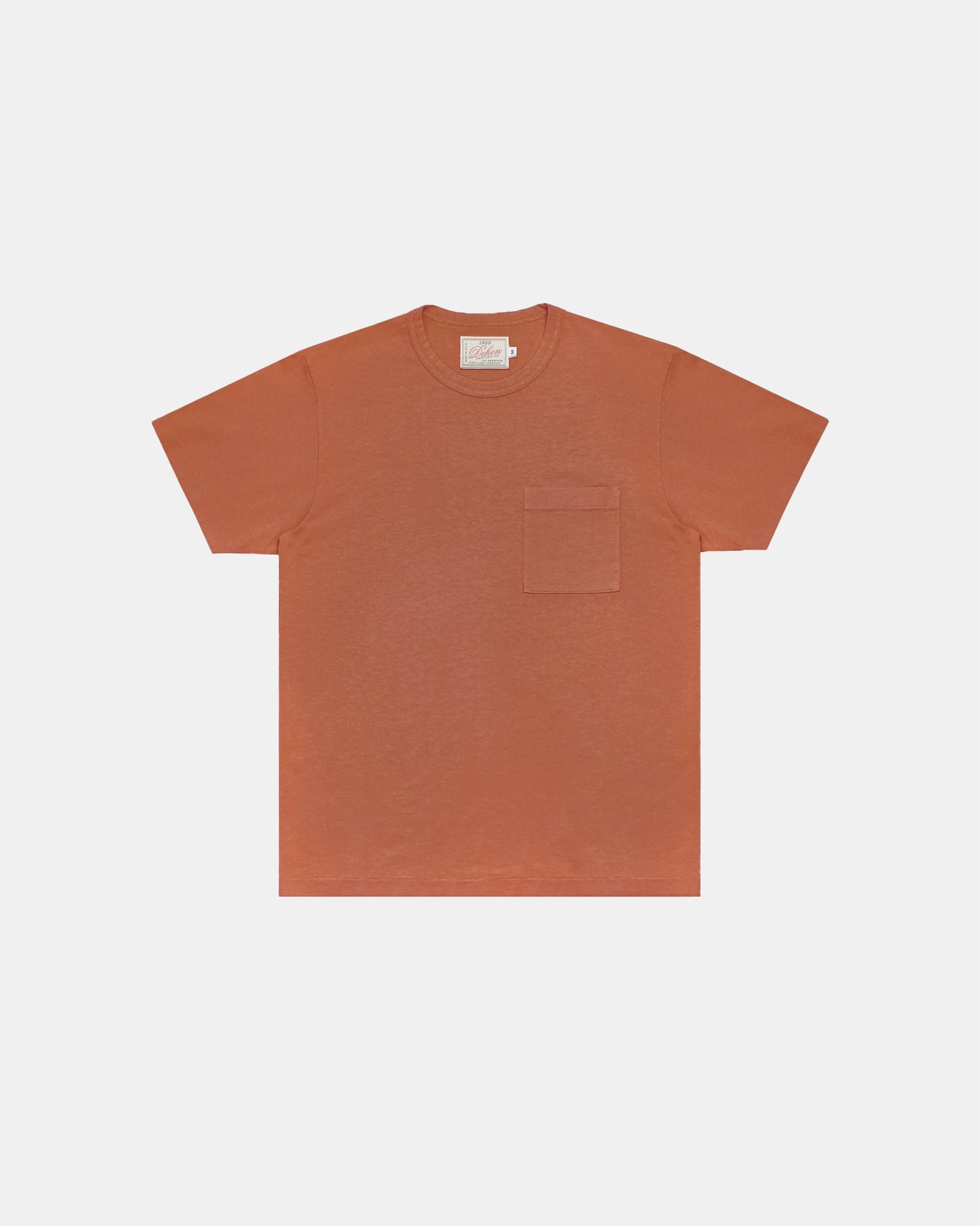 Heavy Duty Tee - Single Pocket - Terracotta