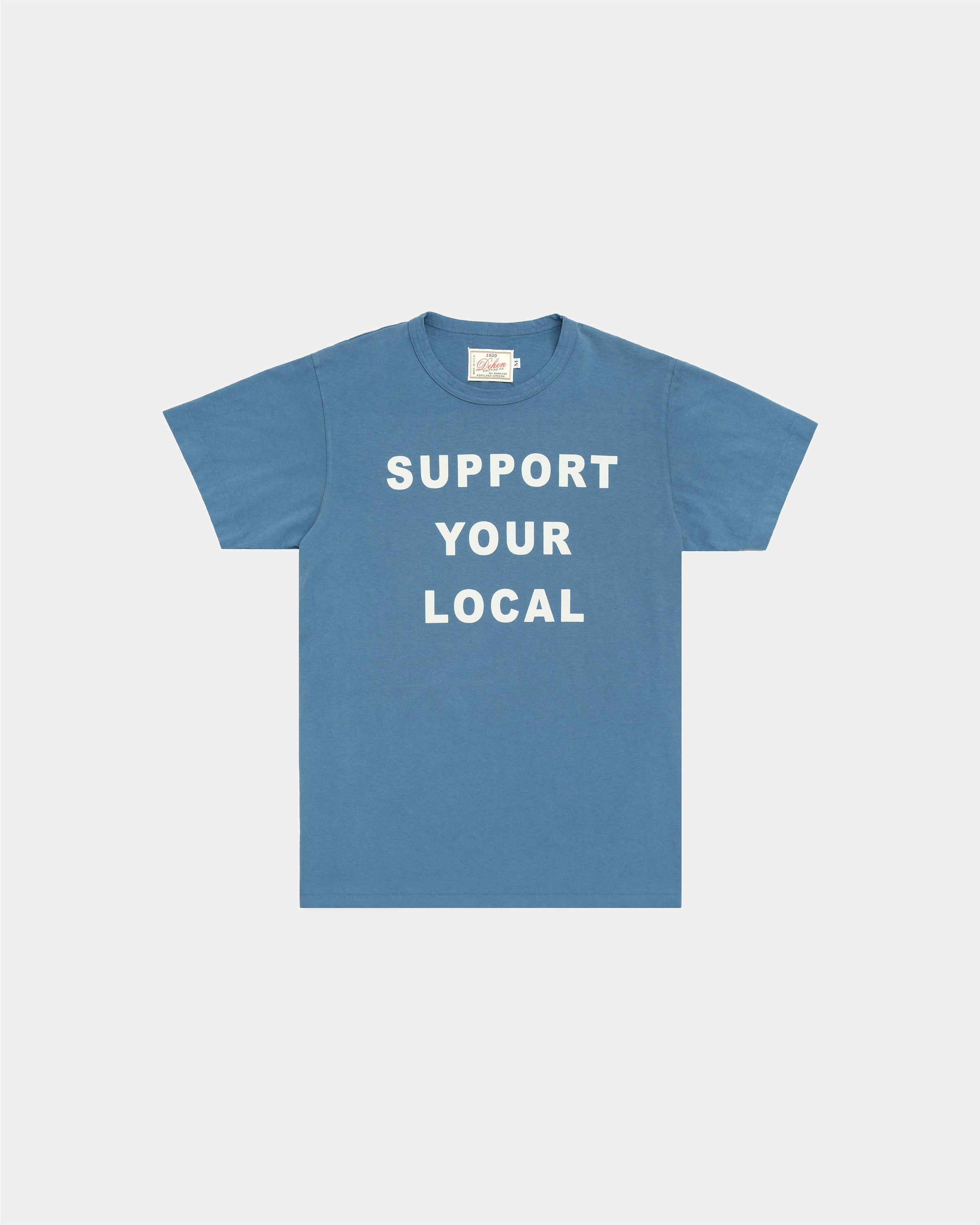 Heavy Duty Tee - Support Your Local / Faded Blue