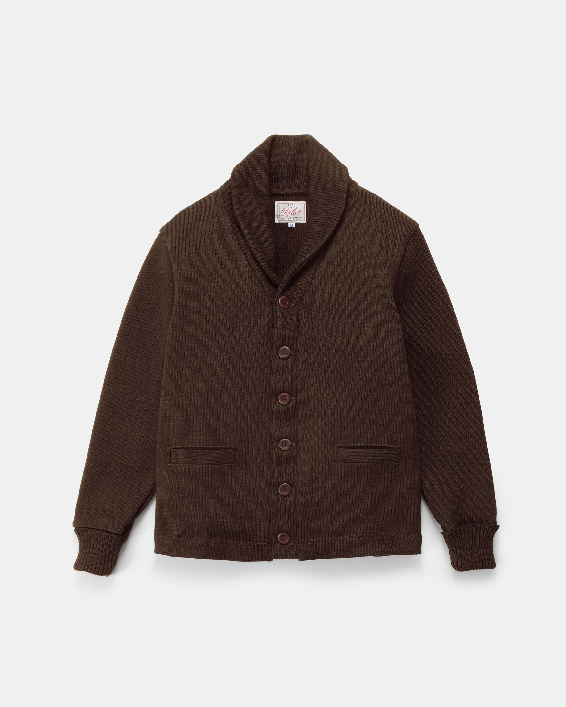 Shawl Sweater Coat - Brown