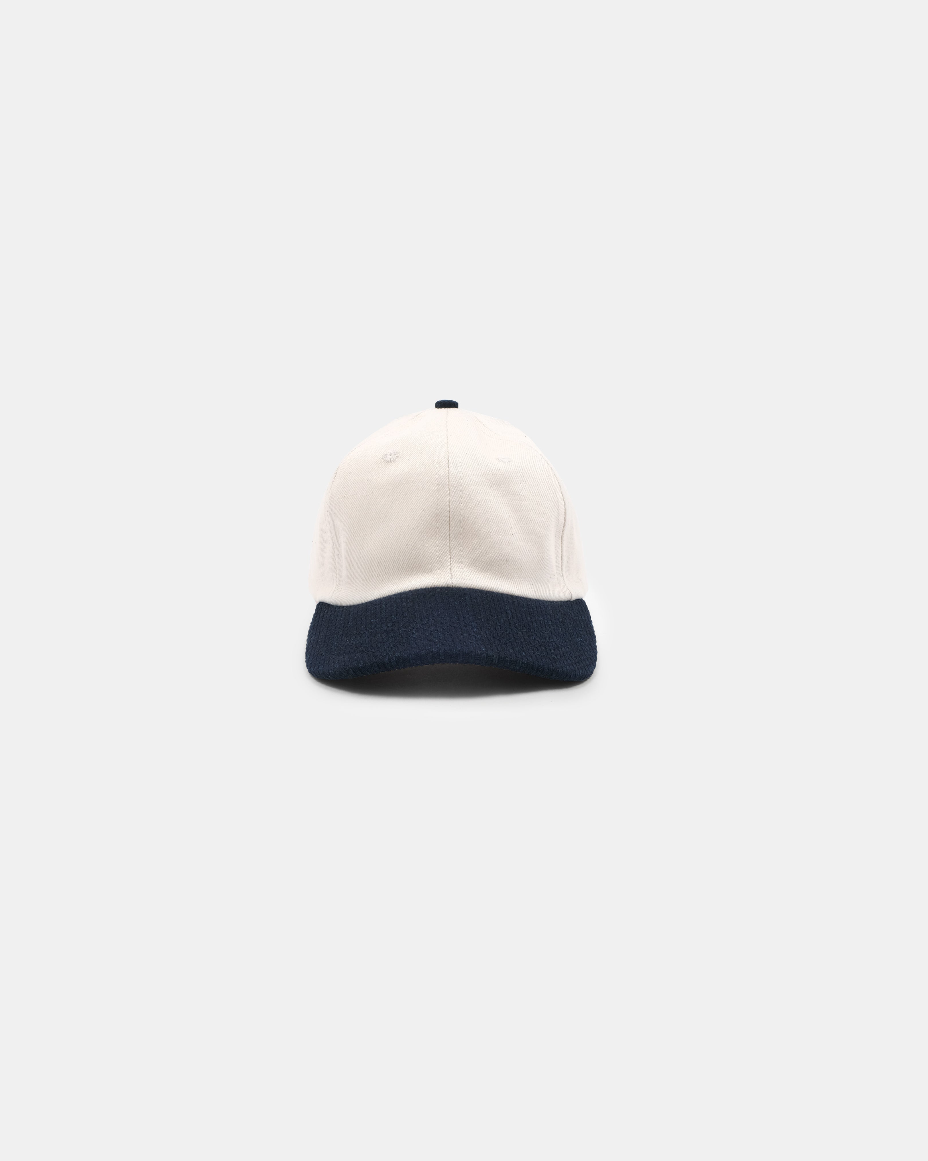 Unstructured 2-Tone Baseball Hat - Natural Selvedge Denim & Indigo Sashi-Ori