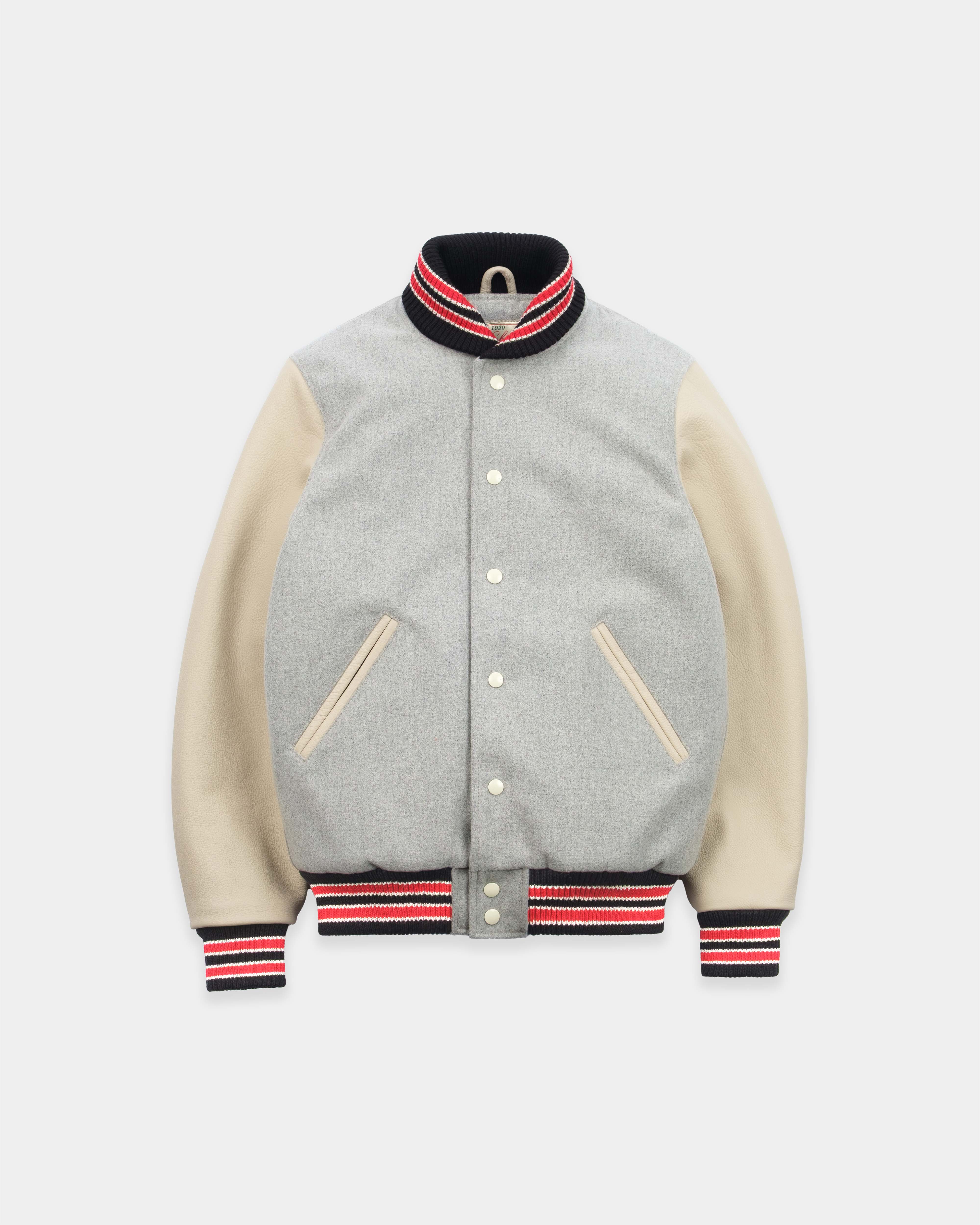 Varsity Jacket - Light Oxford