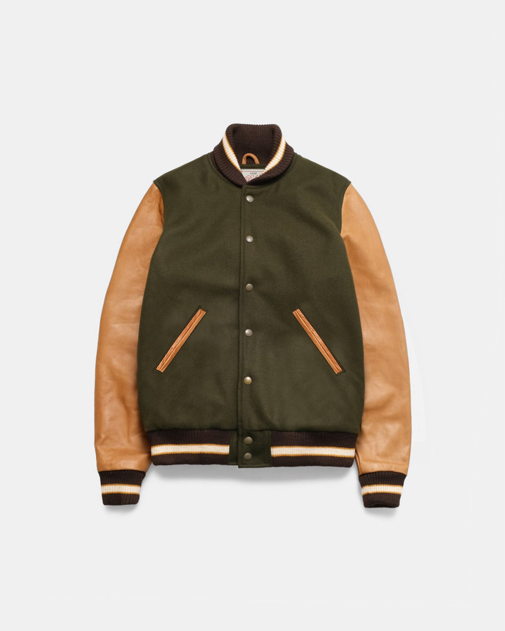 Varsity Jacket - Loden / Rust