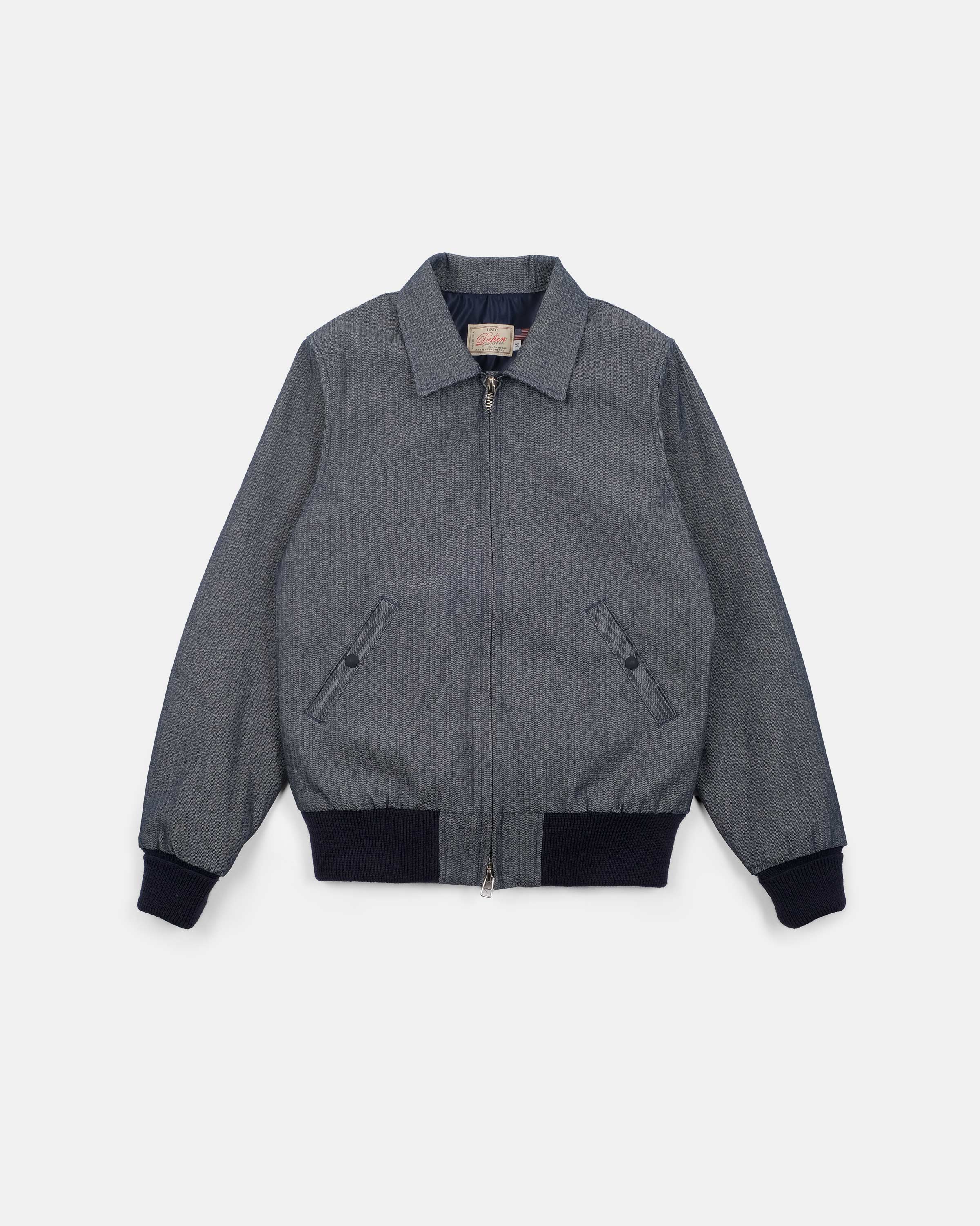 Weekender Jacket - Indigo Herringbone Bull Denim