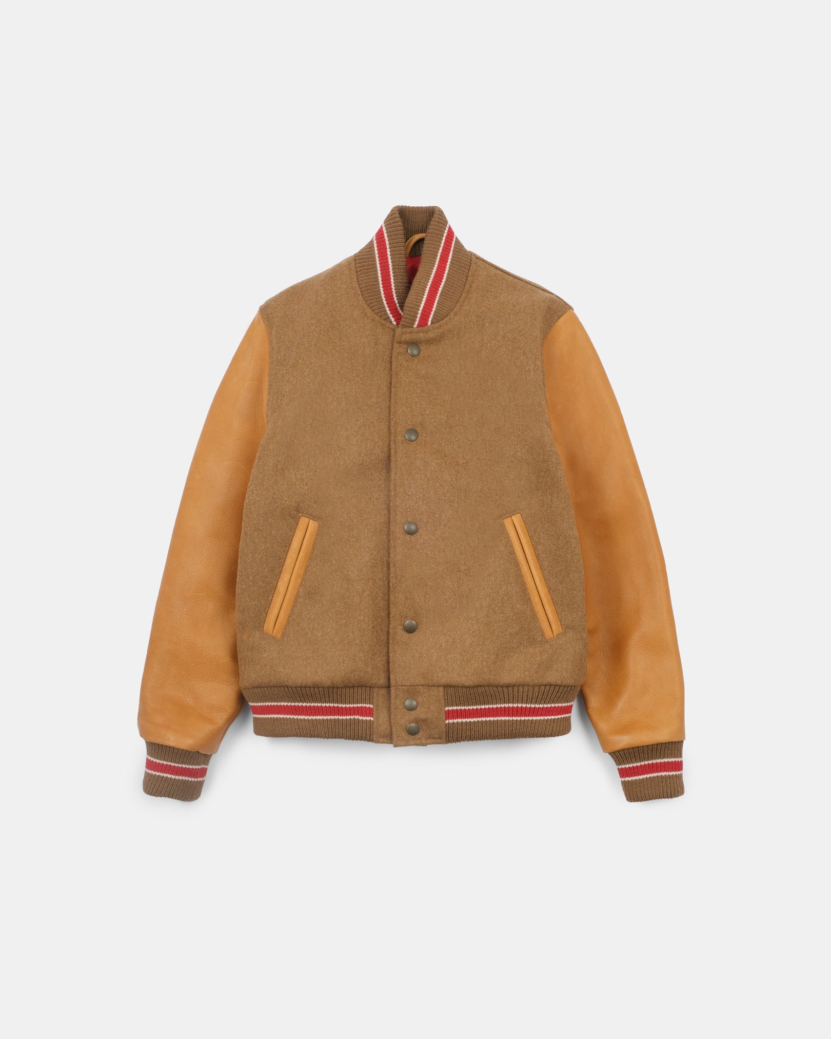 Women's Varsity Jacket - Dark Tan Mix